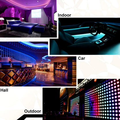 TECPHILE - 4 Pin RGB LED Strip Light IR Music Controller