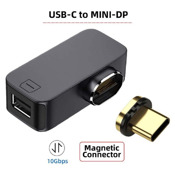 TECPHILE- Magnetic Type-C to Mini Display Port Adapter Coverter - 4