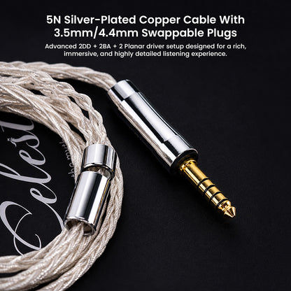 Kinera - Celest Phoenixcall 2.0 2DD + 2BA + 2 Planar Drivers IEMs