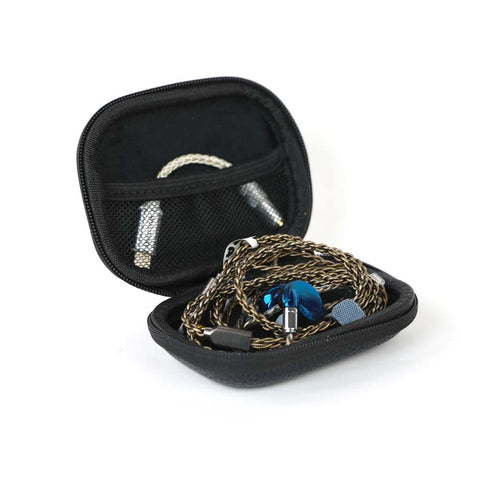AC27 Leather Zip Earphone Case for IEM