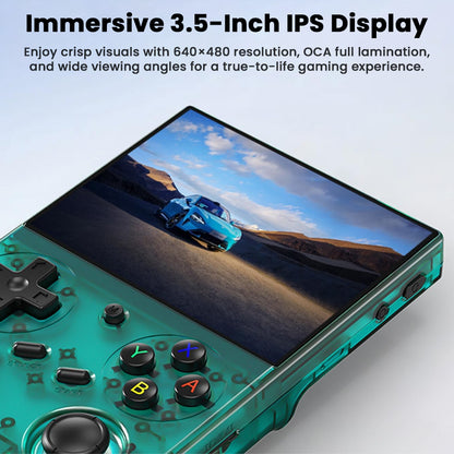 ANBERNIC - RG 35XXPro Handheld Retro Gaming Console with 64GB Card