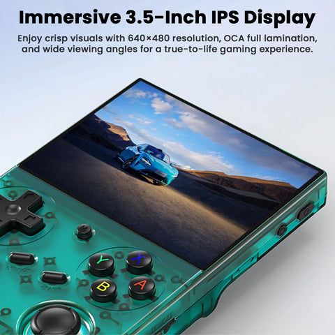 ANBERNIC - RG 35XXPro Handheld Retro Gaming Console with 64GB Card - 0