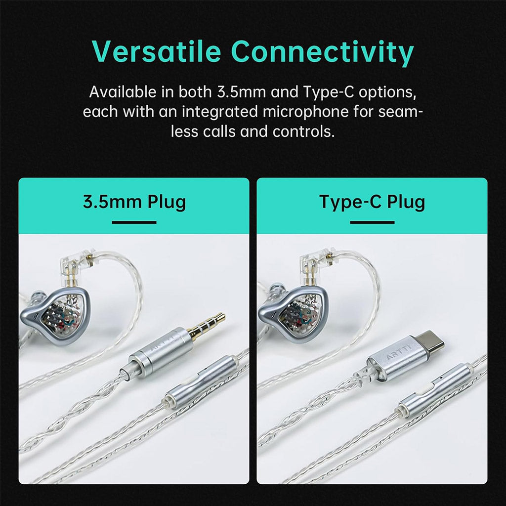 ARTTI R6 Dynamic Driver In Ear Monitor with Mic | Concept Kart