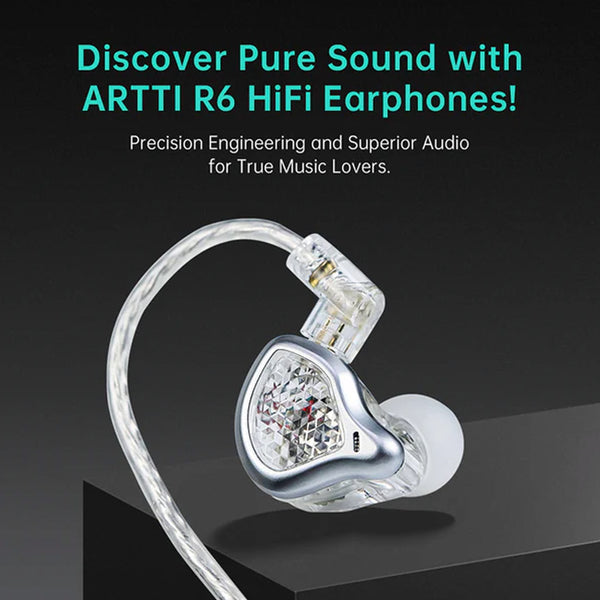 ARTTI R6 Dynamic Driver In Ear Monitor with Mic | Concept Kart
