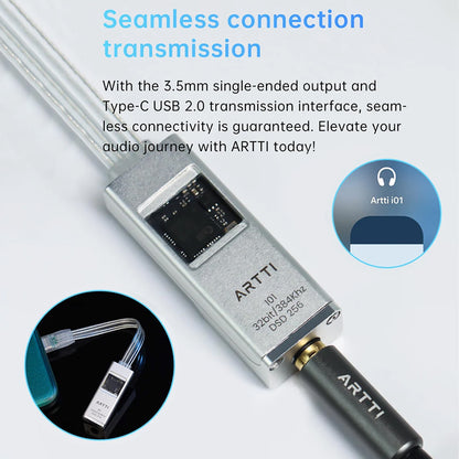 ARTTI i01 Portable USB DAC Amp Connection