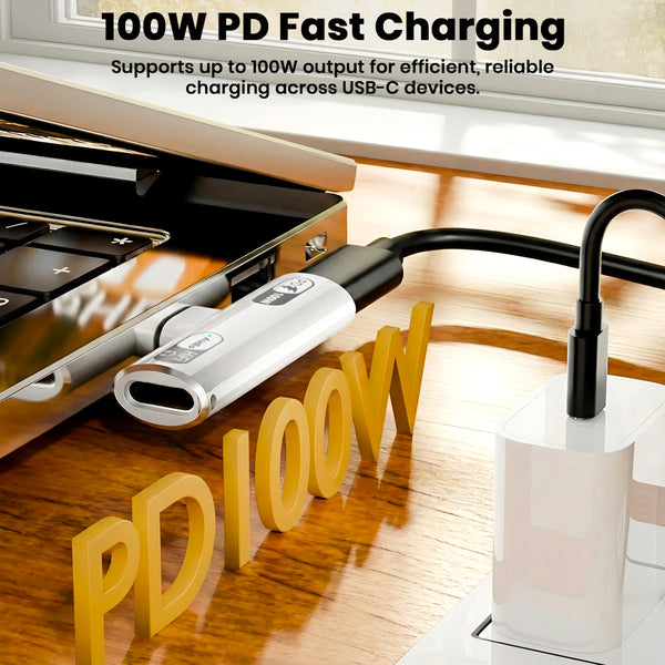 AUDIOCULAR – A15X 100W 2-In-1 Type C to Type-C/Lightning Audio Adapter - 6