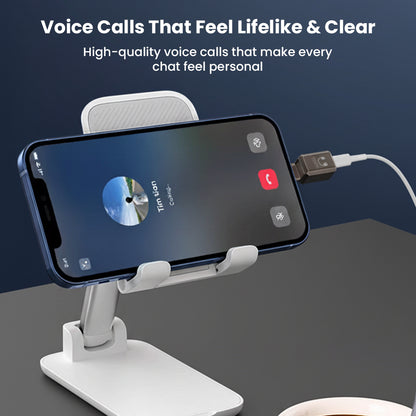 AUDIOCULAR- A19X adapter used for voice calls on iPhone, ensuring lifelike and clear communication with wired earphones.