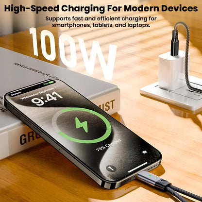 AUDIOCULAR D19 adapter delivering 100W high-speed charging for smartphones and tablets, ideal for modern device needs.