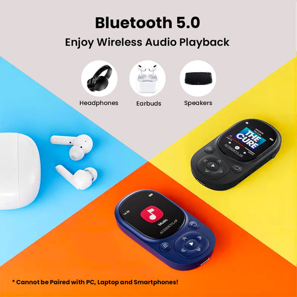 AUDIOCULAR – M11 Bluetooth Portable MP3 Music Player with Clip - 3