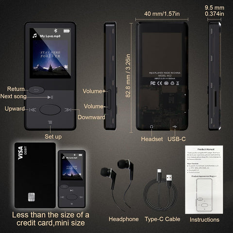 AUDIOCULAR – M12 MP3 Music Player - 0