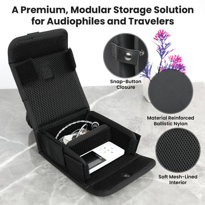 AUDIOCULAR NEST Modular Audio Storage Case for Audiophiles and Travelers 