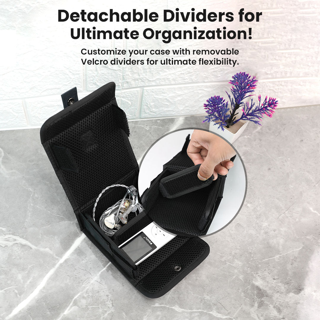 AUDIOCULAR NEST Modular Audio Storage Case with Detachable Dividers 