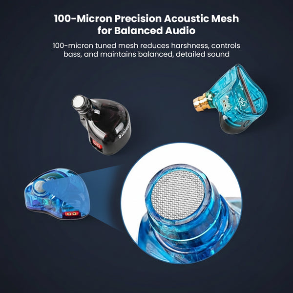 AUDIOCULAR - Nozzle Filters 100 Density For In Ear Monitor (Grey) - 5