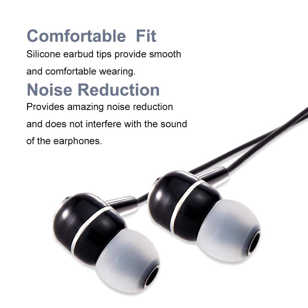AUDIOCULAR - SiliFlex Silicone Eartips for IEMs shown on black in-ear monitors, highlighting comfortable fit and noise reduction features.