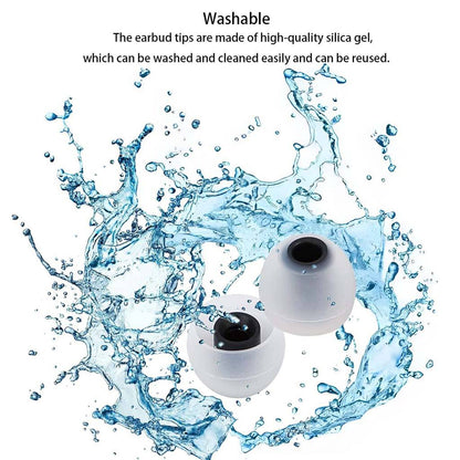 AUDIOCULAR - SiliFlex Silicone Eartips for IEMs shown with water splash, highlighting washable and reusable silicone material for in-ear monitors.