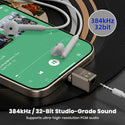AUDIOCULAR USB-C to 3.5mm HiFi DAC Audio Adapter 32bit 384kHz - 4