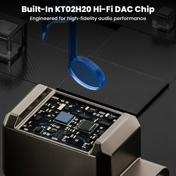 AUDIOCULAR USB-C to 3.5mm HiFi DAC Audio Adapter 32bit 384kHz - 6