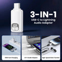 AUDIOCULAR-45W Type-C to Lightning Audio & Charging Adapter - 9