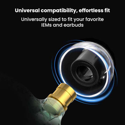 AUDIOCULAR FlexiGraph Silicone Eartips for IEMs Easily Fits into Different IEMs & Earbuds