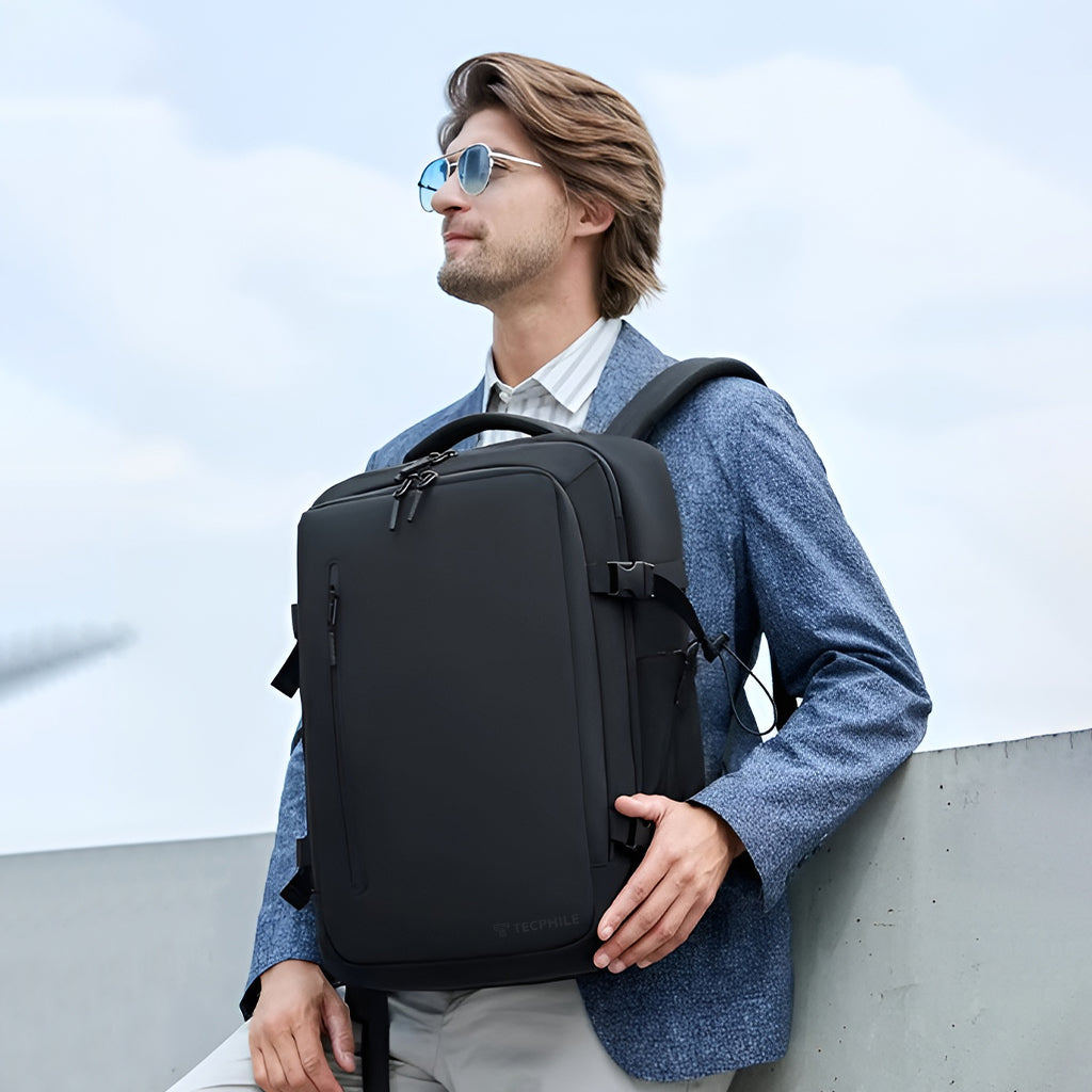 35l backpack fit 16 inch laptop The General DLX 2.0 by Camel Mountain Business & Travel Backpack Made from durable microfiber PU and polyester Sharper Image Signature Laptop Backpack,