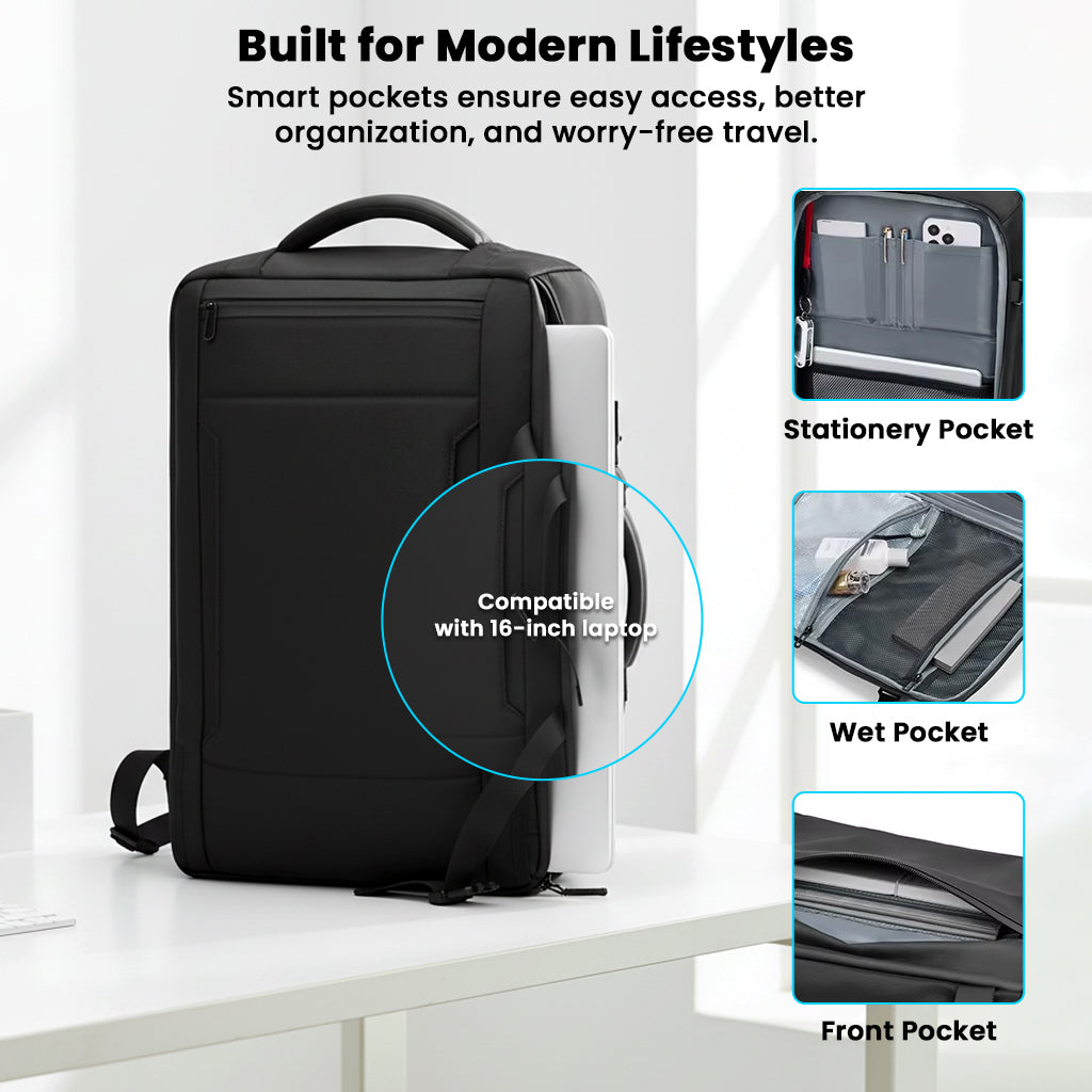 35l backpack fit 16 inch laptop TECPHILE 35L Vacuum Backpack for Travelling fit for 16” Laptop Bag – Concept Kart