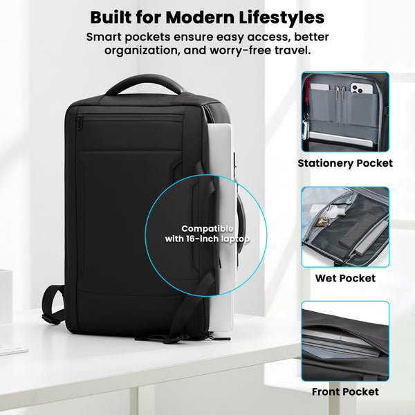 TECPHILE - Airpack Laptop Backpack Vacuum Bag 35L fit for 16” Laptop - 5