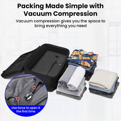 RZTX JL152E Airpack Backpack with vacuum compression feature for efficient packing and space-saving travel.