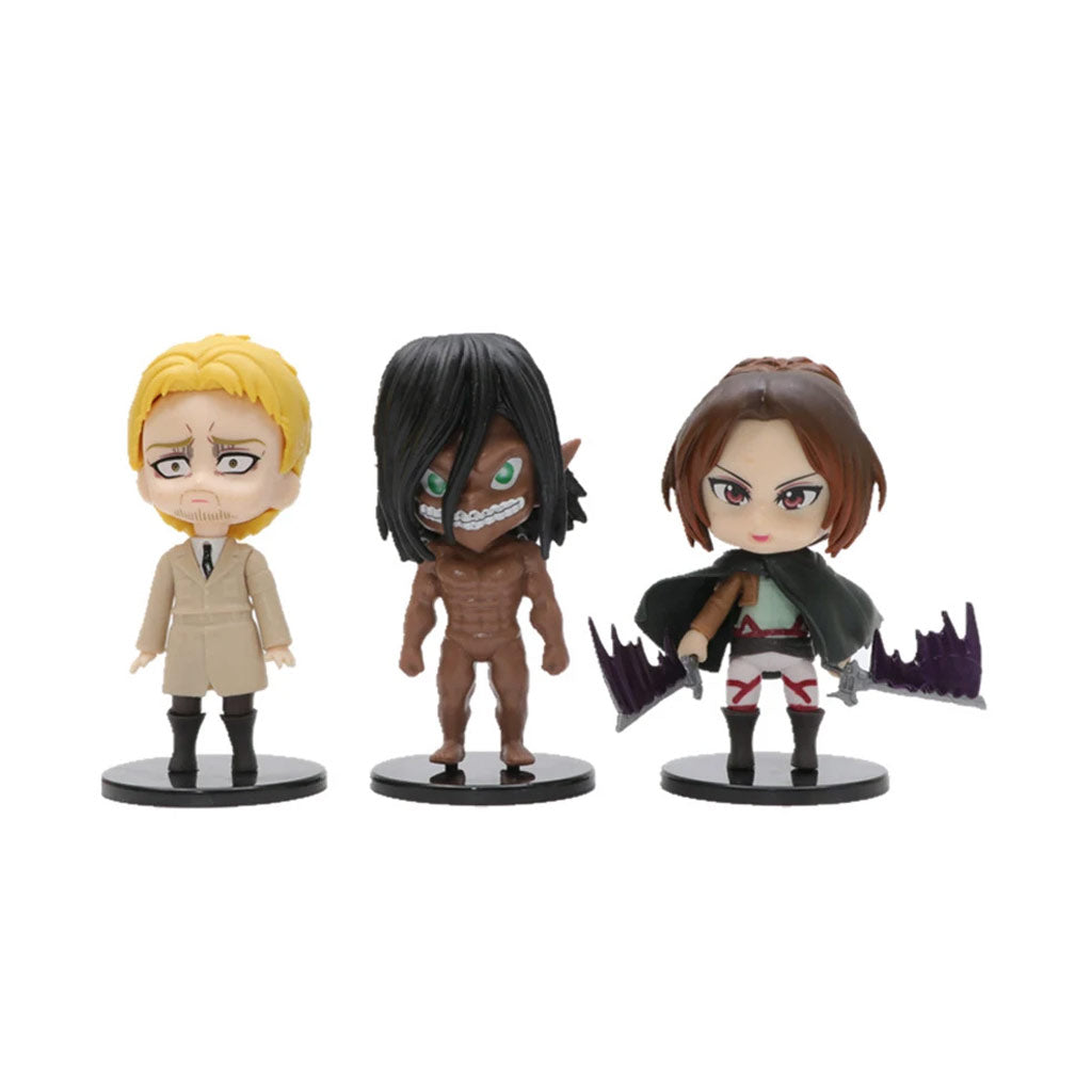 Anime Action Figure Attack on Titan AOT 6pcs Anime Figurine