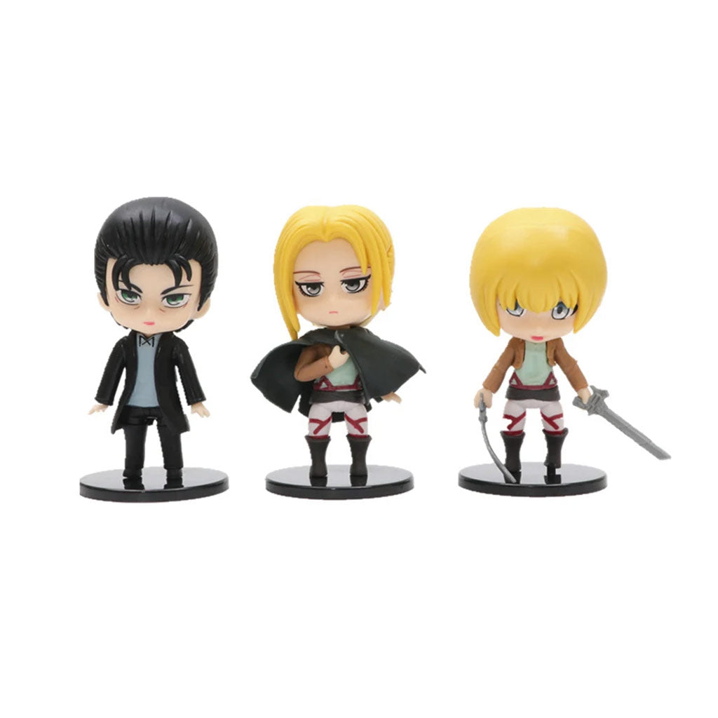 Anime Action Figure Attack on Titan AOT 6pcs Anime Figurine