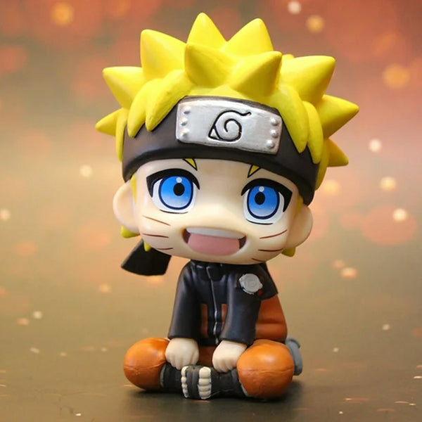 Anime Action Figures Naruto, Kakashi, Luffy, Nezuko Bobblehead Toy - 14