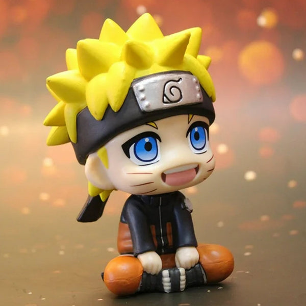 Anime Action Figures Naruto, Kakashi, Luffy, Nezuko Bobblehead Toy - 15