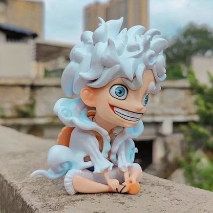 Anime Action Figures Naruto, Kakashi, Luffy, Nezuko Bobblehead Toy