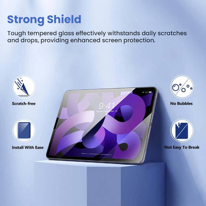 Strong shield privacy tempered glass for iPad Air 5th/4th & Pro 11 offers scratch resistance, easy installation, and bubble-free protection.