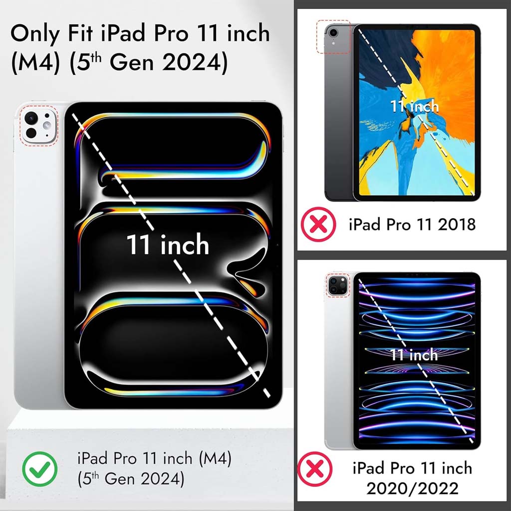 Anti spy privacy tempered glass screen protector for ipad pro m4 2024