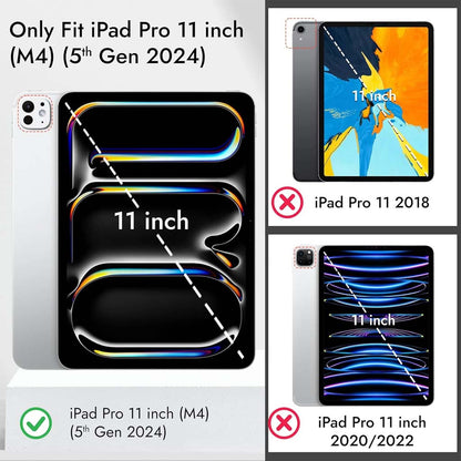 Anti spy privacy tempered glass screen protector for ipad pro m4 2024