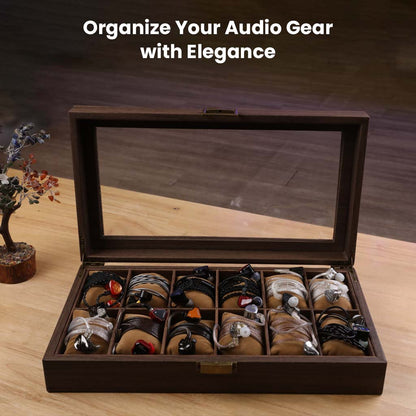 Audiocular AC37 Premium Organizer Box for Watches, IEMs, and Cables for Audiophiles