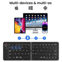 B023 Portable Wireless Multi-Device Foldable Keyboard - 6