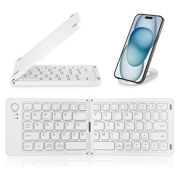 B023 Portable Wireless Multi-Device Foldable Keyboard - 13