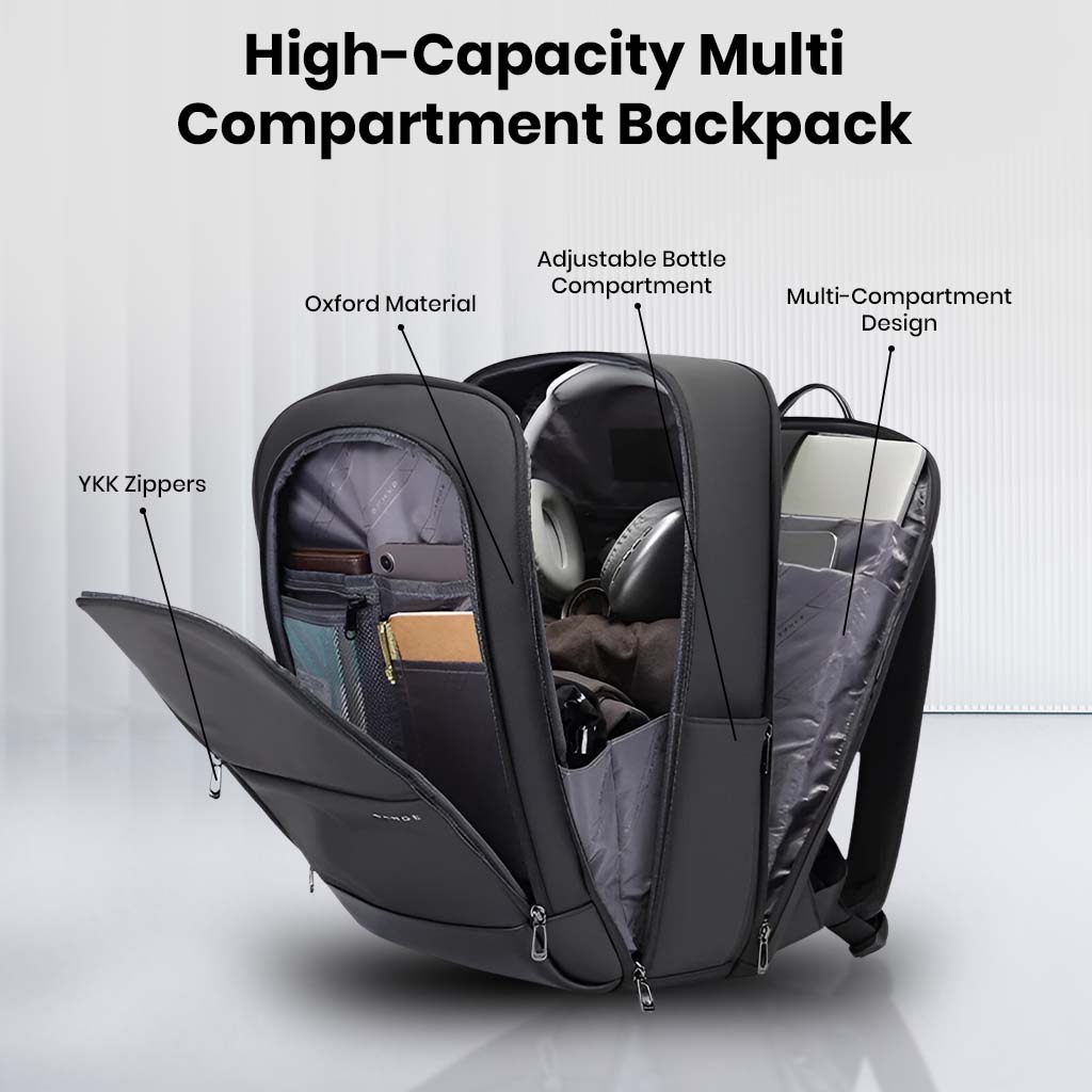 BANGE 2953 Water Repellent Laptop Backpack Bag with Multi Compartment Design