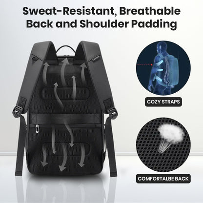 BANGE 2953 Water Repellent Laptop Backpack Bag with Multi Compartment Design