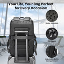 BANGE 2953 Water Repellent Laptop Backpack Bag with Multi Compartment Design - 8