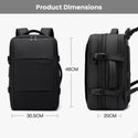 BANGE - 3028 35L Smart Travel Backpack with USB Port Fit for 17.3" Laptop - 8