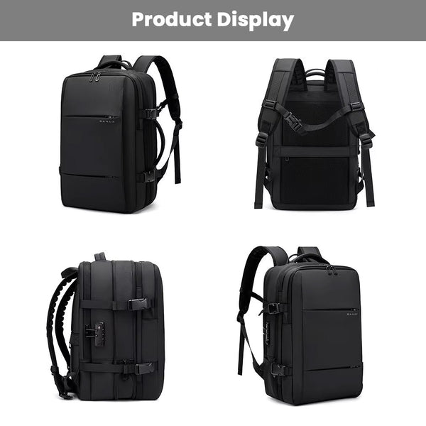 BANGE - 3028 35L Smart Travel Backpack with USB Port Fit for 17.3