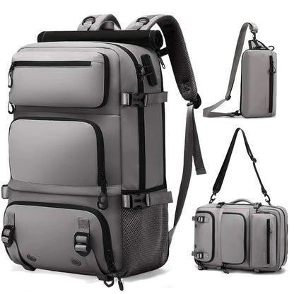 BANGE 1810 35L Large Capacity Bag Travelling Backpack with Detachable Sling Bag
