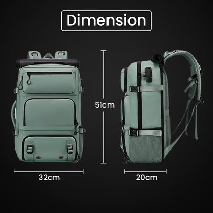 BANGE 1810 35L Large Capacity Bag Travelling Backpack with Detachable Sling Bag