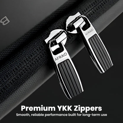 Premium YKK zippers on the BANGE 14" Laptop Briefcase ensure smooth, durable performance for long-term everyday use.