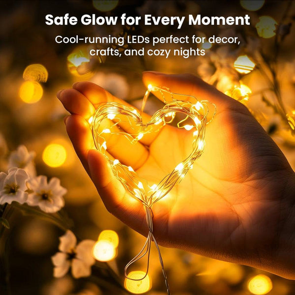 Battery Fairy Lights 10M with 100 Warm LEDs for Home & Festive Decor - 7