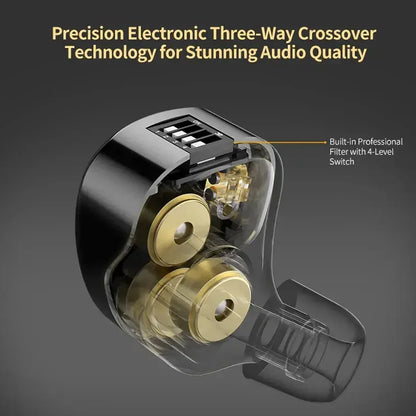 CCA Trio Triple 8mm Dynamic Driver IEM