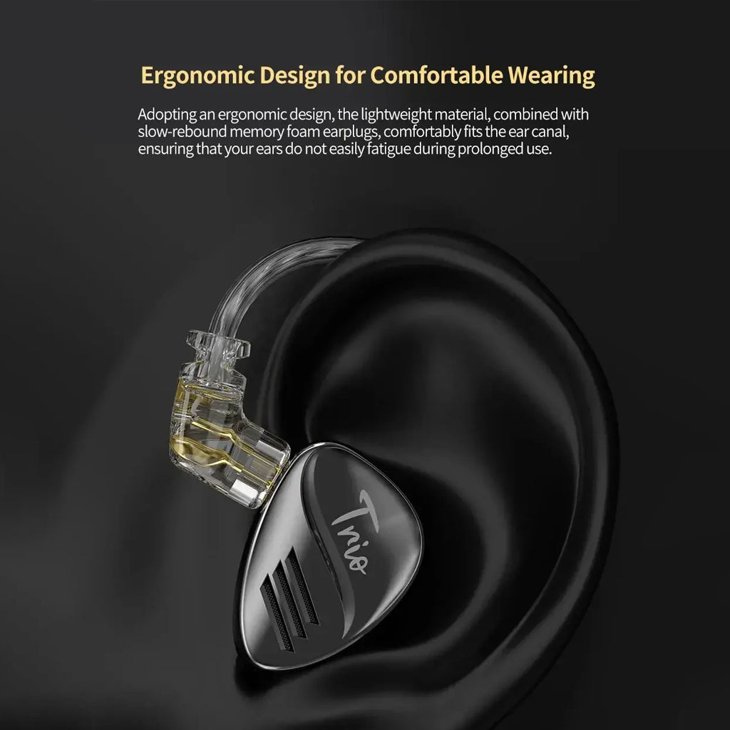 CCA Trio Triple 8mm Dynamic Driver IEM