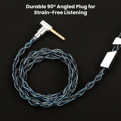 AUDIOCULAR C10 cable features a durable 90° angled plug for strain-free listening and long-lasting use in any setup.